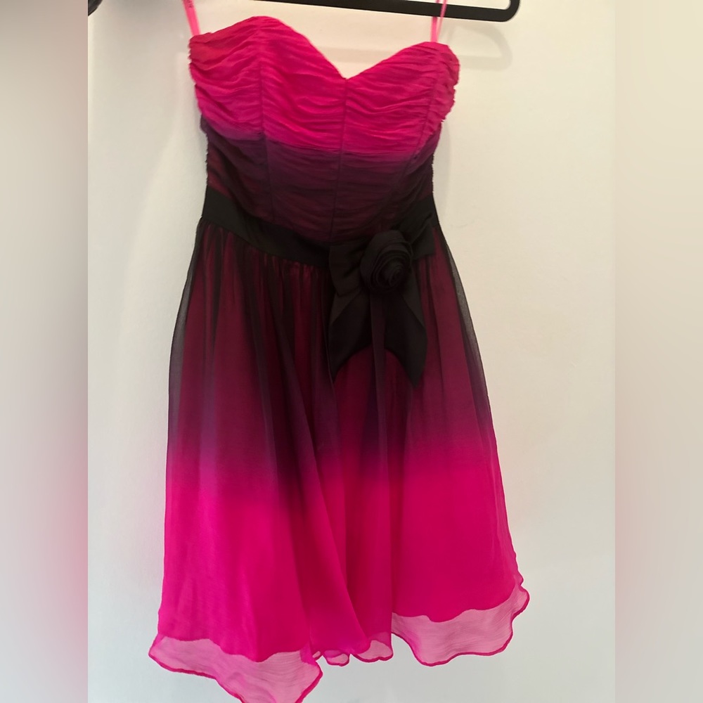 Magenta Ombre Party Dress